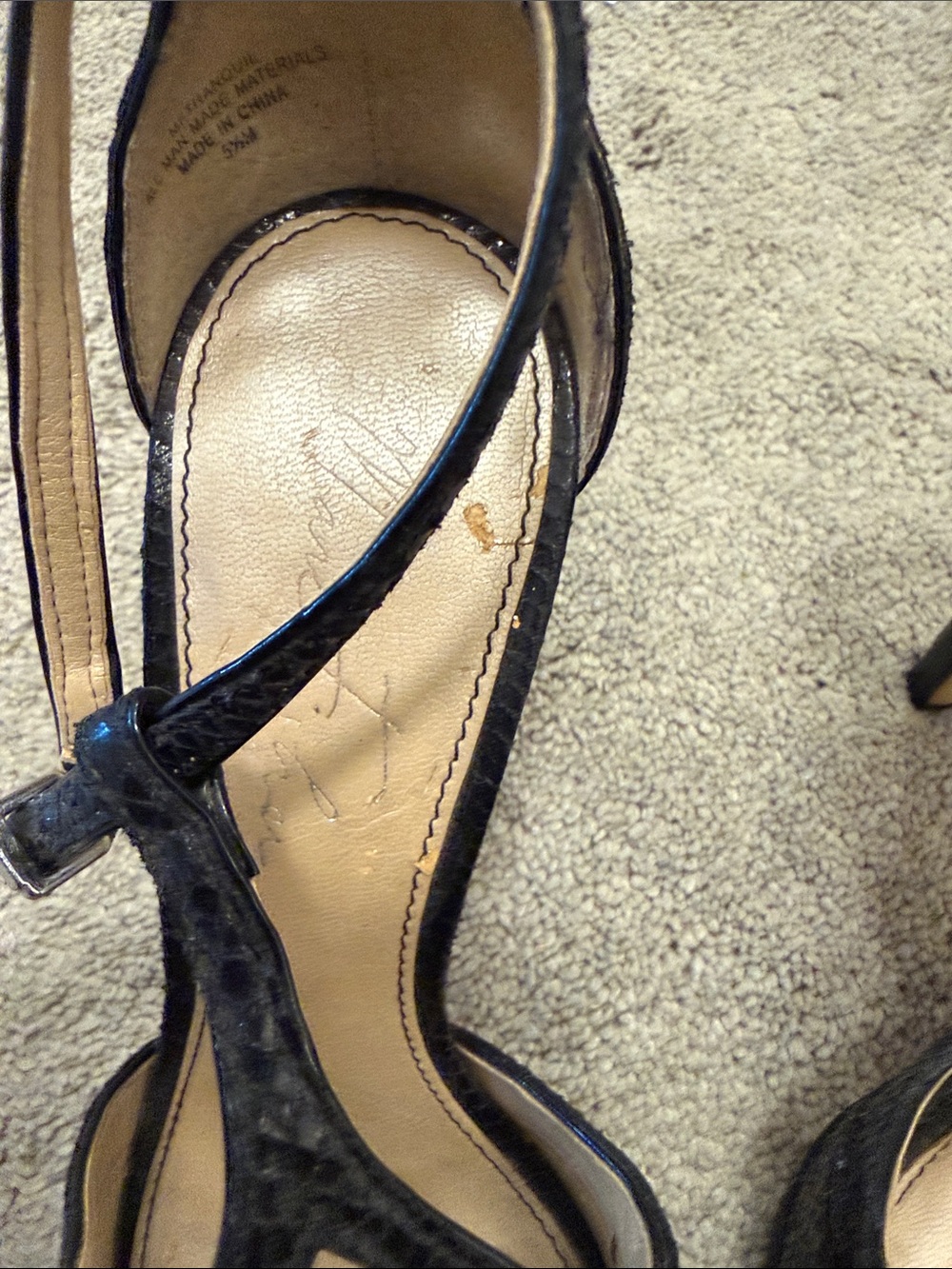 Marc Fisher Black Women's Strappy High Heel Sandals - Picture 3 of 7
